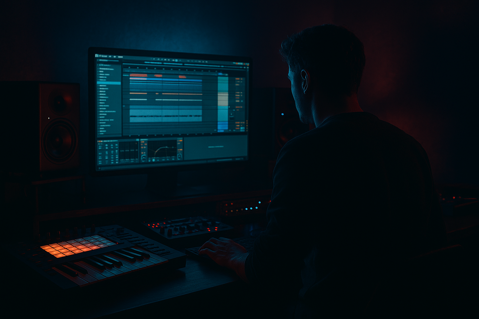 A.M.C cassette noise bed: control and arrange in Ableton Live 12 for breakbeat science (Intermediate · Workflow · tutorial) cover image