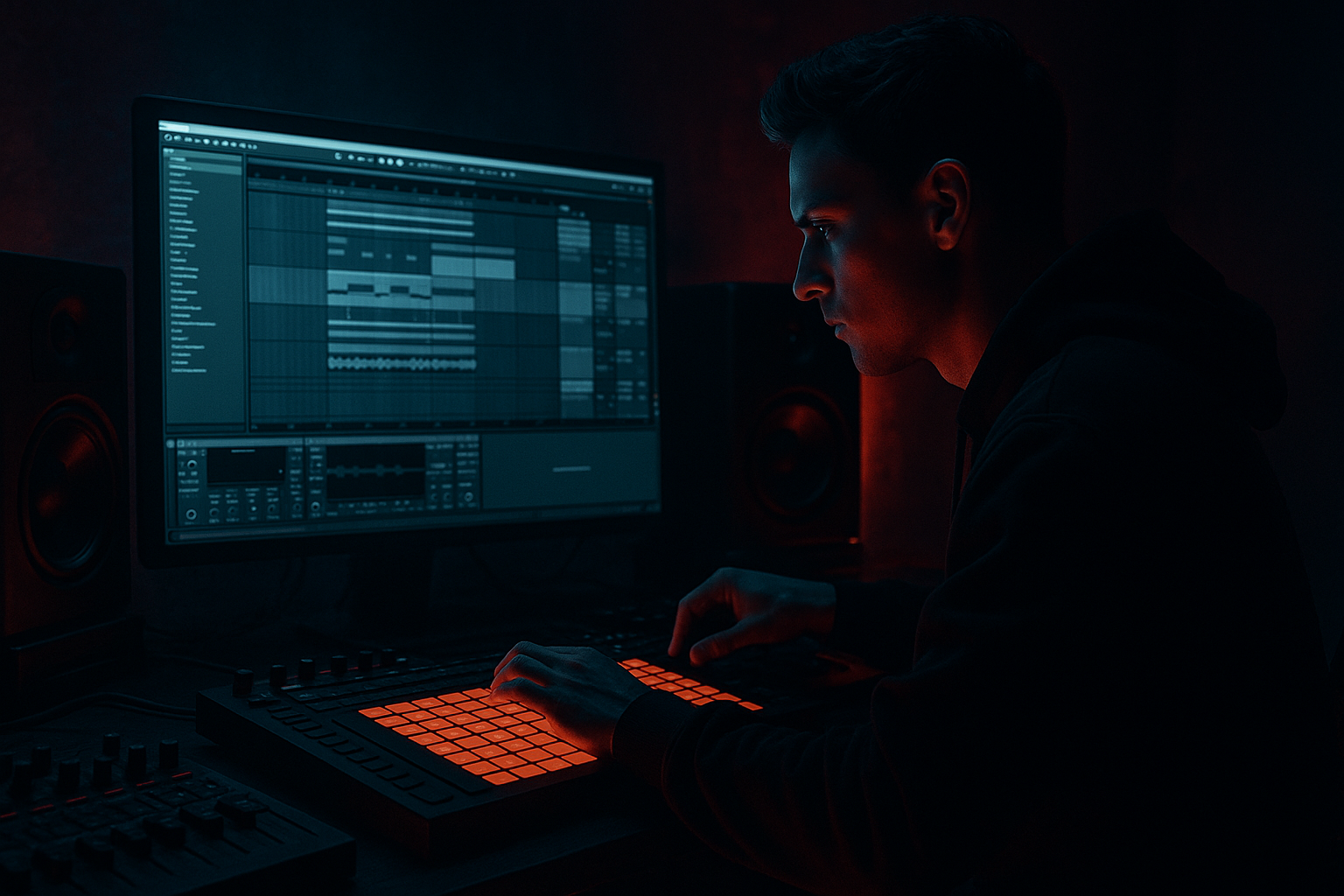 Dimension edit: distort a bassline turn from scratch in Ableton Live 12 using Session View to Arrangement View (Beginner · Sampling · tutorial) cover image